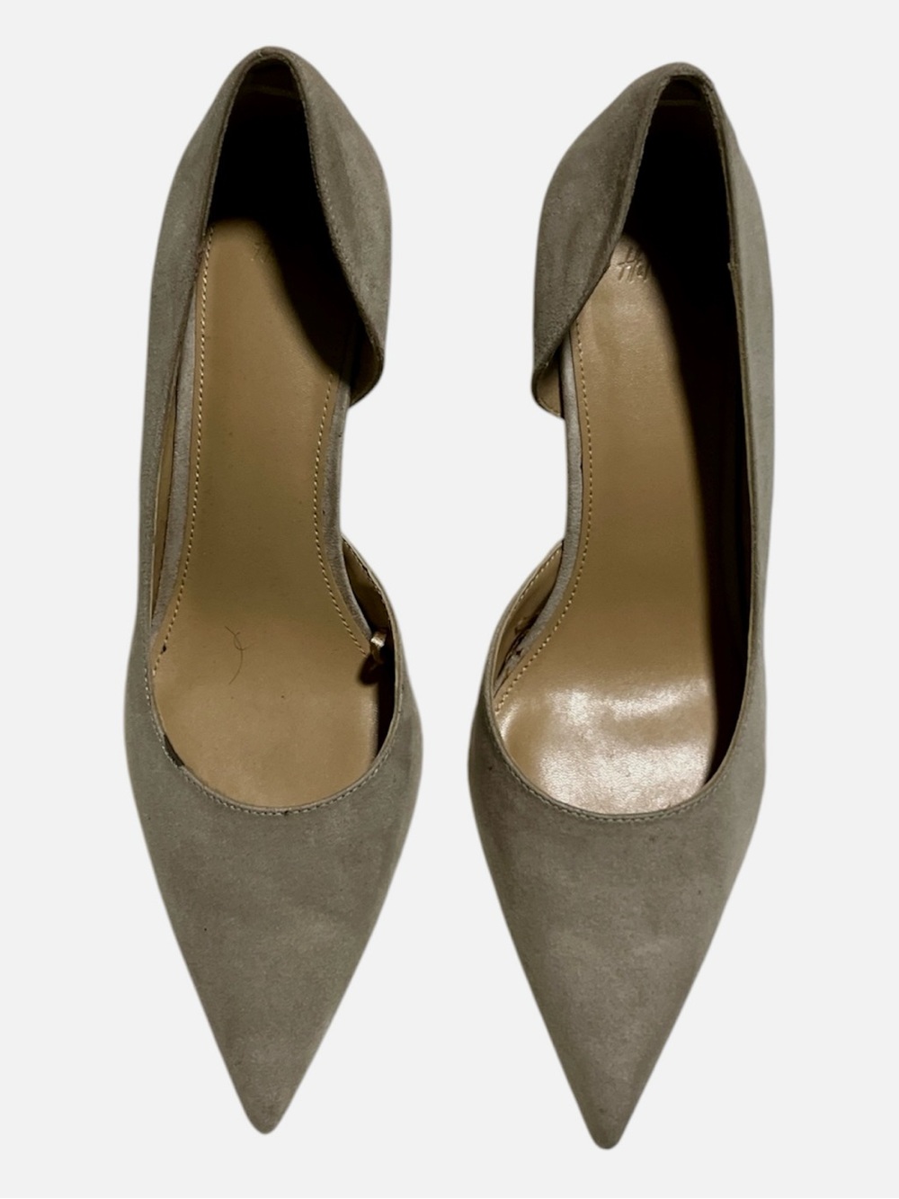 H&M Pointed D'Orsay Pumps in Taupe